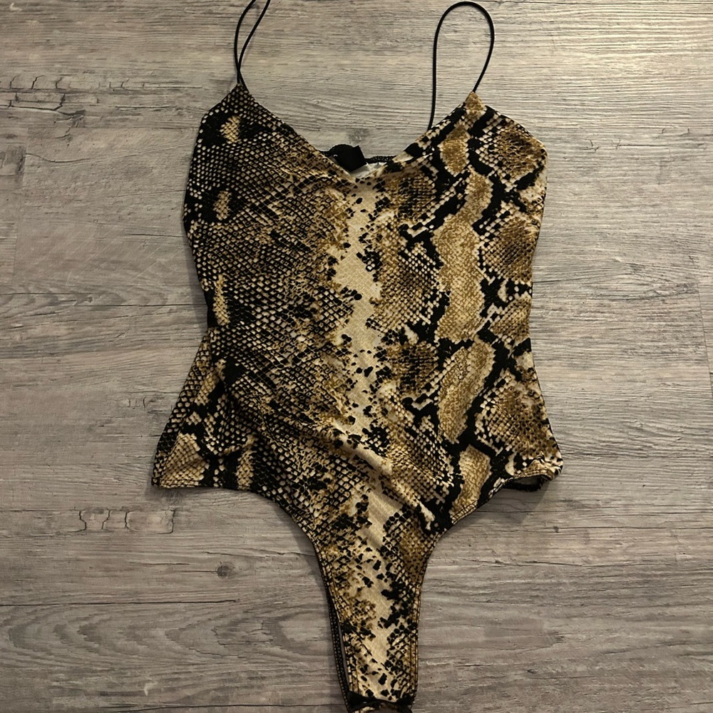 Snakeskin bodysuit